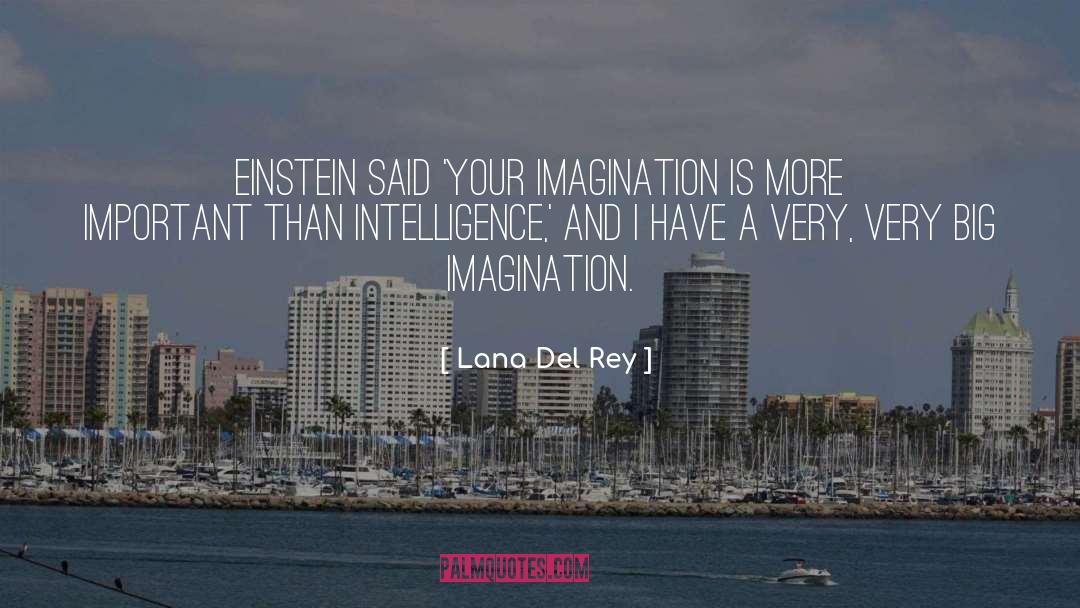 Lana Del Rey Quotes: Einstein said 'your imagination is