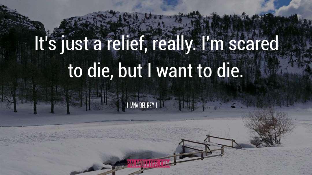 Lana Del Rey Quotes: It's just a relief, really.