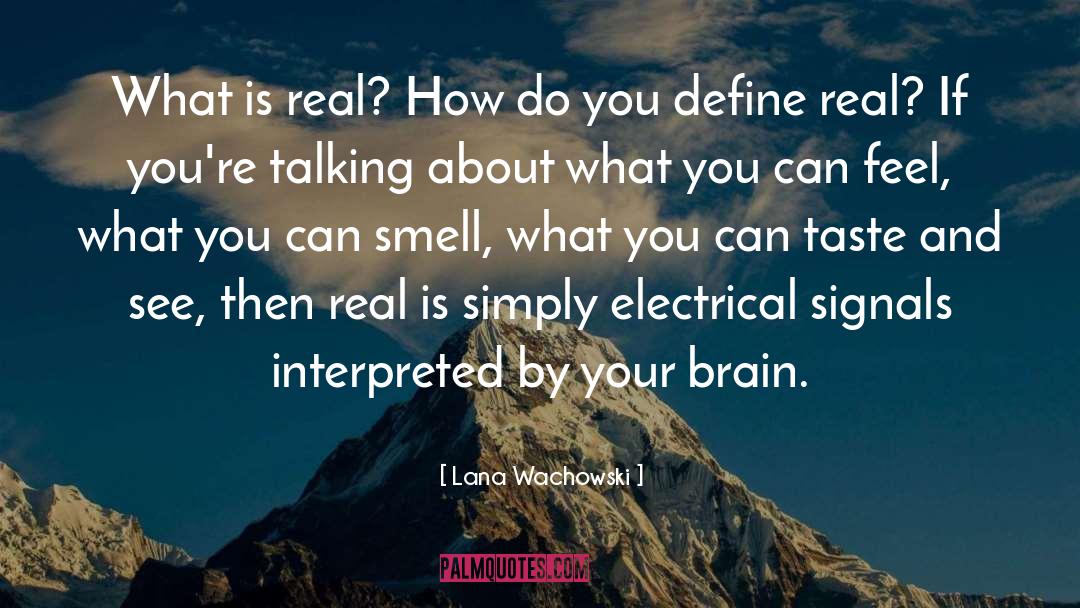 Lana Wachowski Quotes: What is real? How do