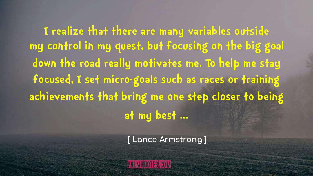 Lance Armstrong Quotes: I realize that there are