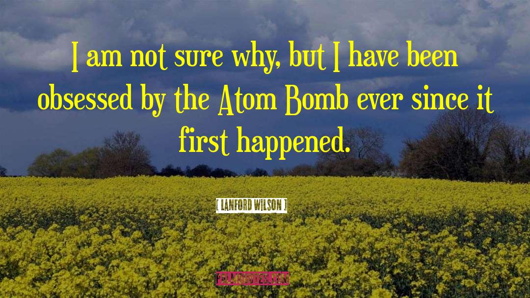 Lanford Wilson Quotes: I am not sure why,