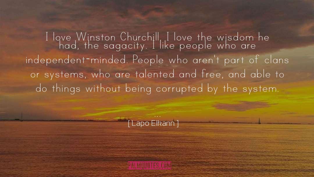 Lapo Elkann Quotes: I love Winston Churchill. I