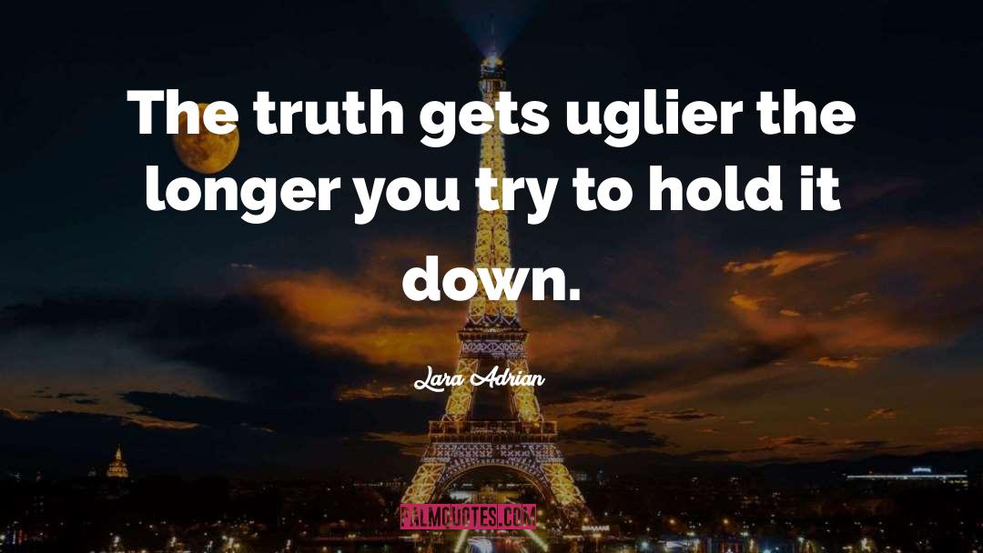 Lara Adrian Quotes: The truth gets uglier the
