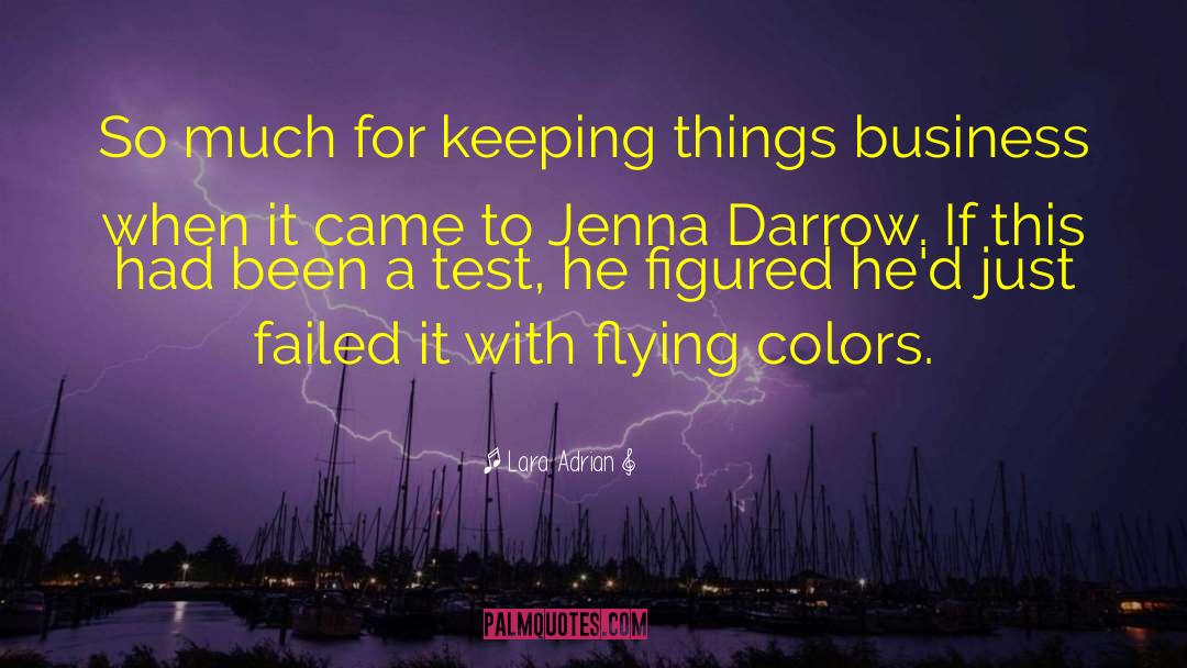 Lara Adrian Quotes: So much for keeping things