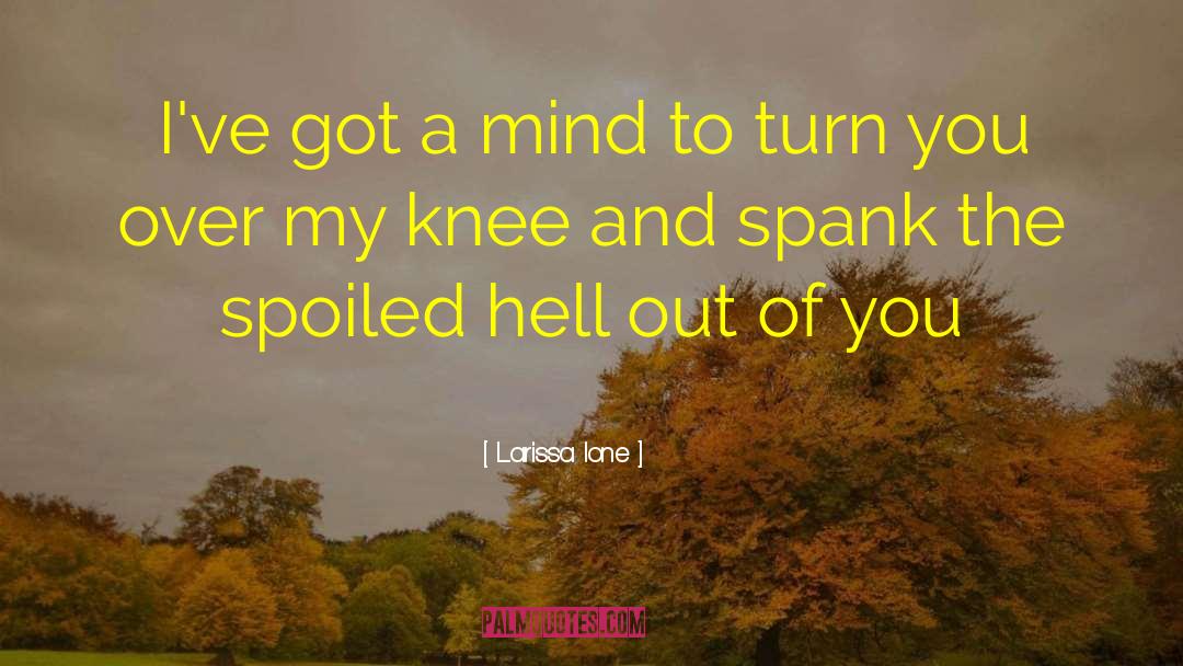 Larissa Ione Quotes: I've got a mind to