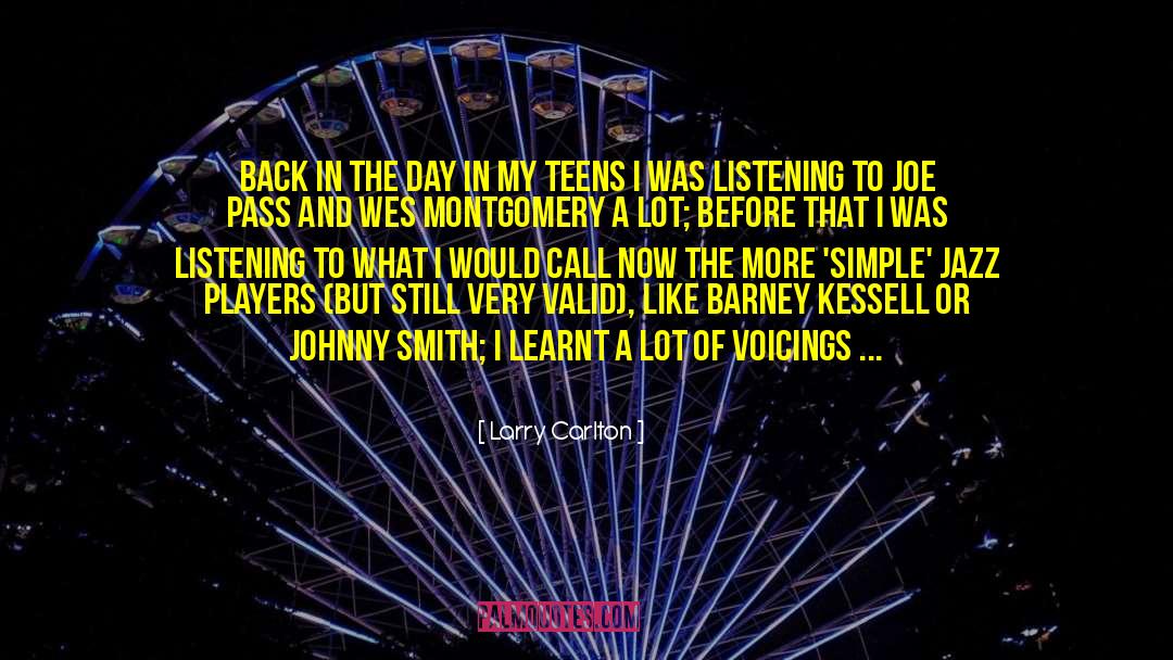 Larry Carlton Quotes: Back in the day in