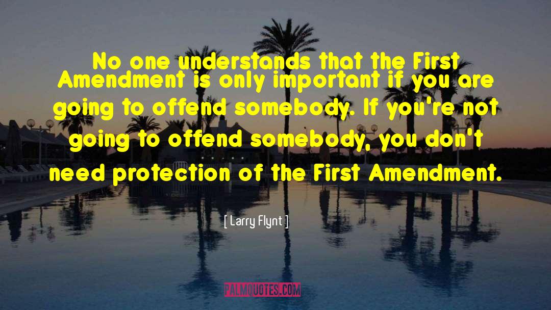 Larry Flynt Quotes: No one understands that the