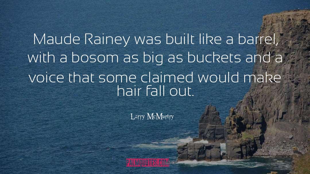Larry McMurtry Quotes: Maude Rainey was built like