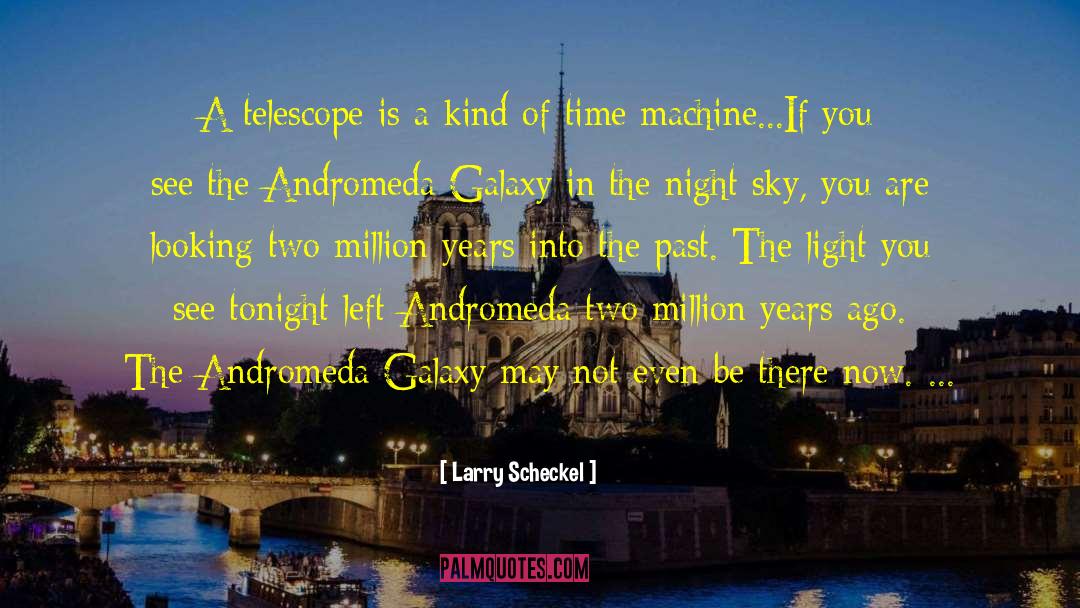 Larry Scheckel Quotes: A telescope is a kind