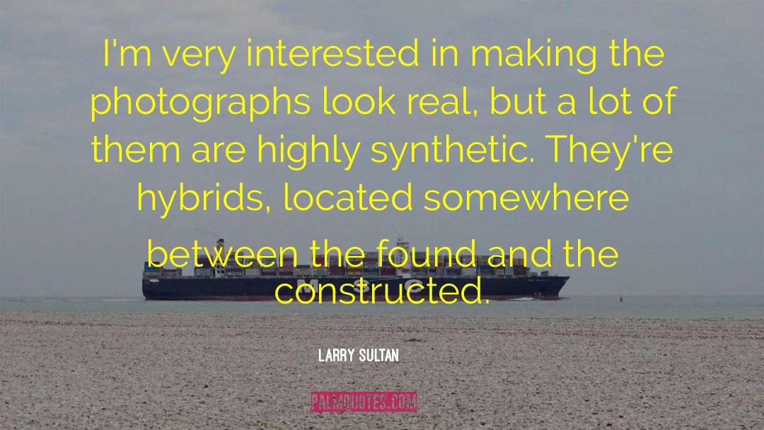 Larry Sultan Quotes: I'm very interested in making