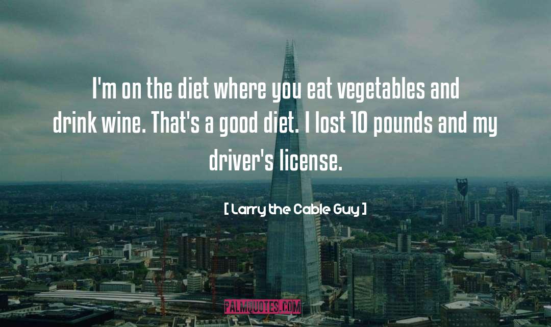 Larry The Cable Guy Quotes: I'm on the diet where