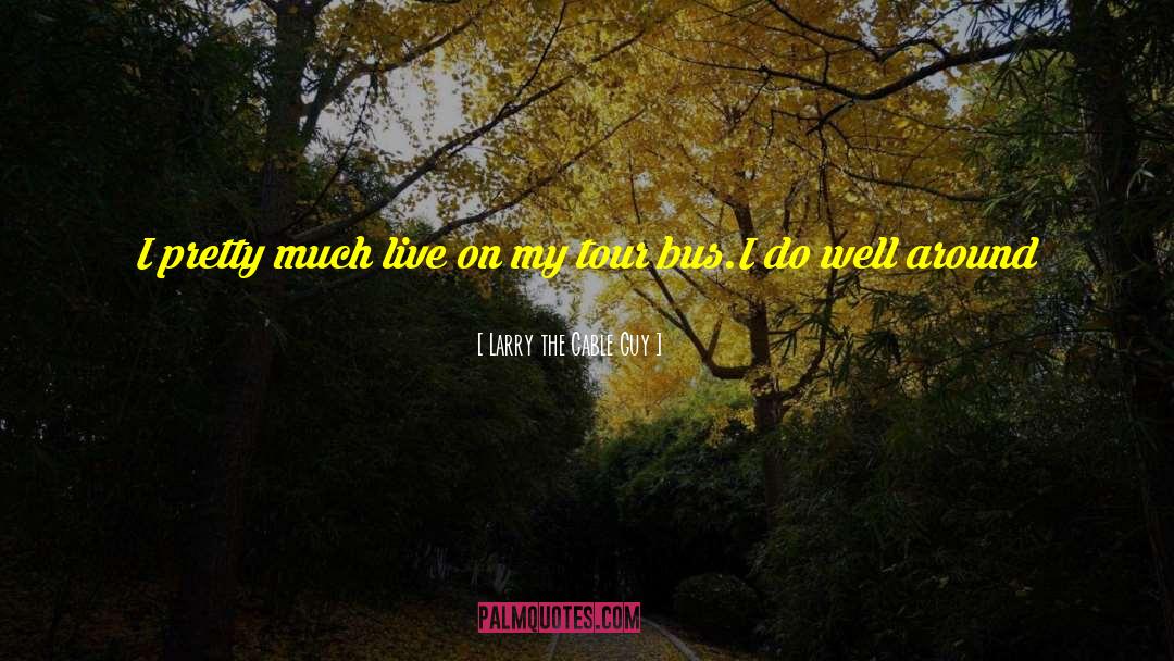 Larry The Cable Guy Quotes: I pretty much live on