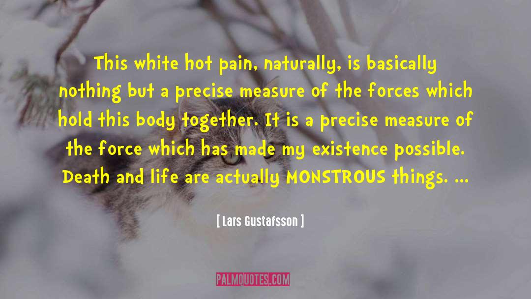 Lars Gustafsson Quotes: This white hot pain, naturally,