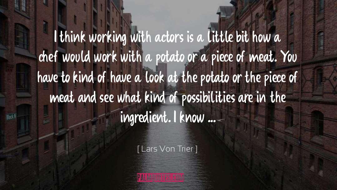 Lars Von Trier Quotes: I think working with actors
