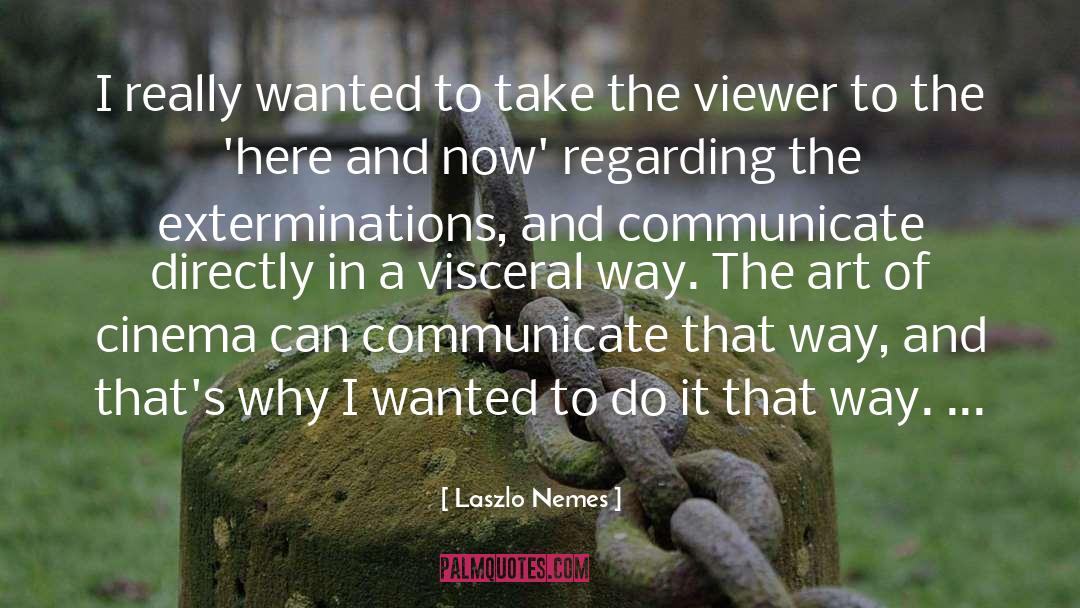 Laszlo Nemes Quotes: I really wanted to take
