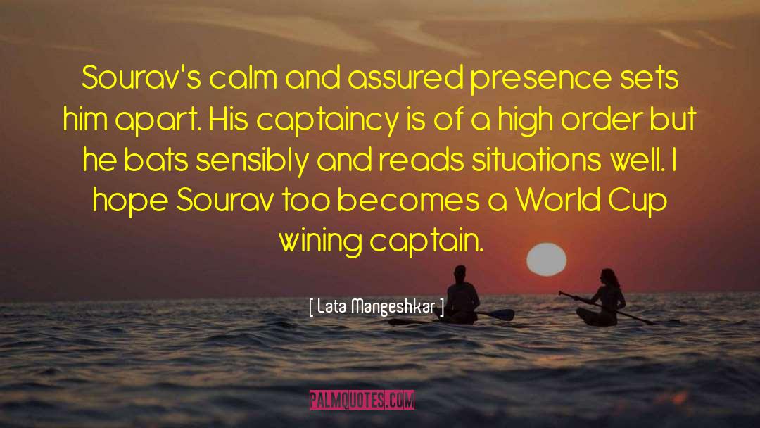 Lata Mangeshkar Quotes: Sourav's calm and assured presence