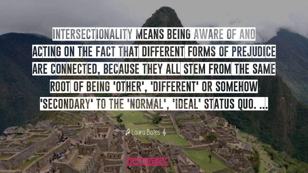 Laura Bates Quotes: Intersectionality means being aware of