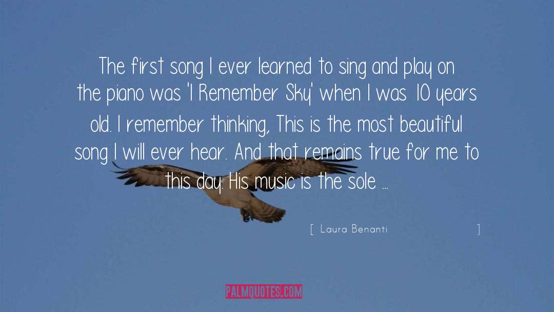 Laura Benanti Quotes: The first song I ever