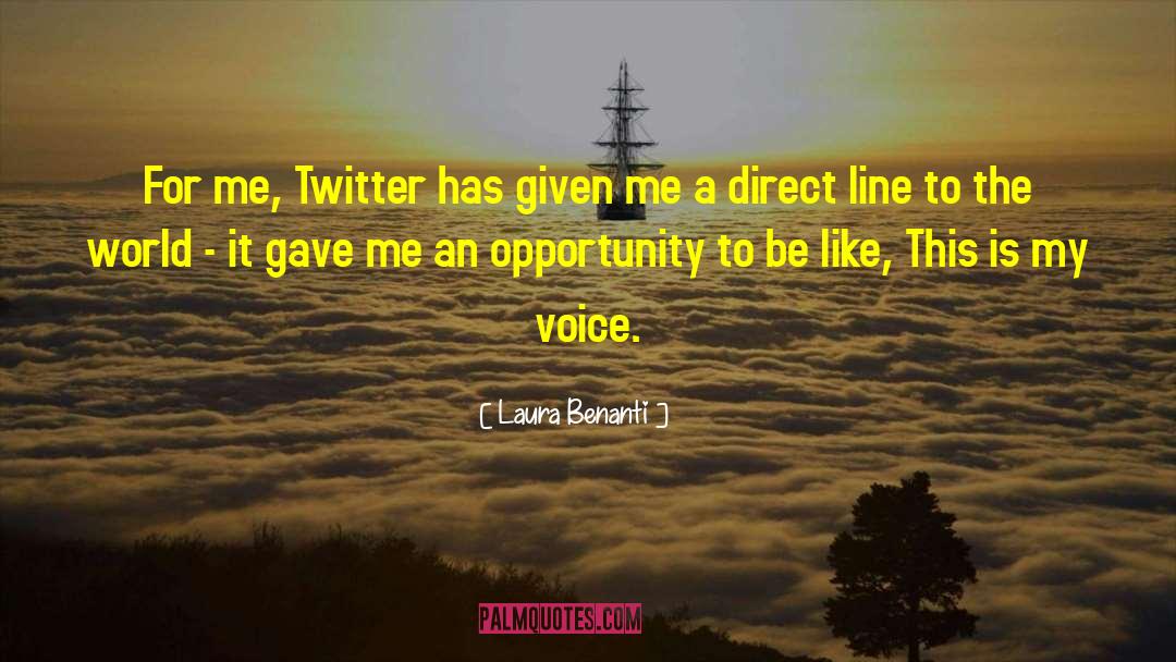 Laura Benanti Quotes: For me, Twitter has given