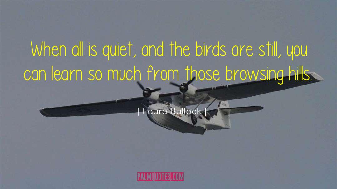 Laura Bullock Quotes: When all is quiet, and