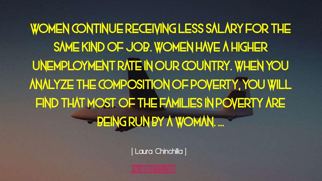 Laura Chinchilla Quotes: Women continue receiving less salary