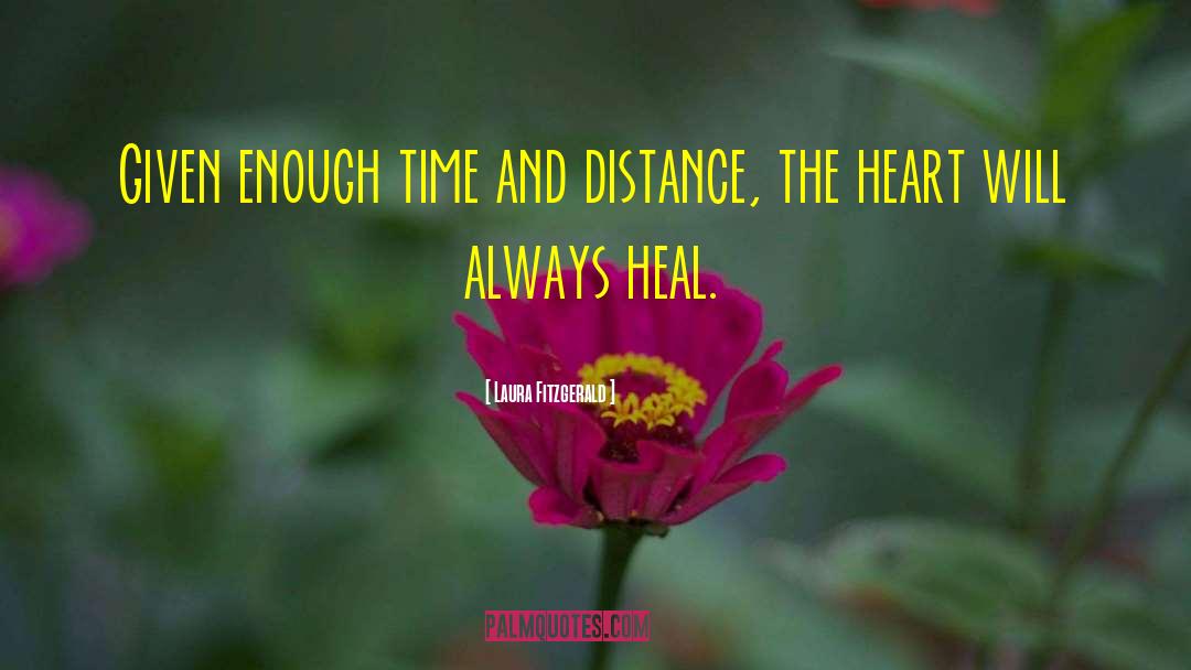 Laura Fitzgerald Quotes: Given enough time and distance,