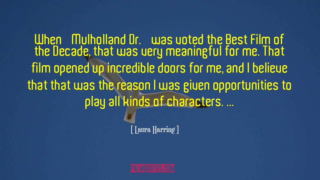 Laura Harring Quotes: When 'Mulholland Dr.' was voted