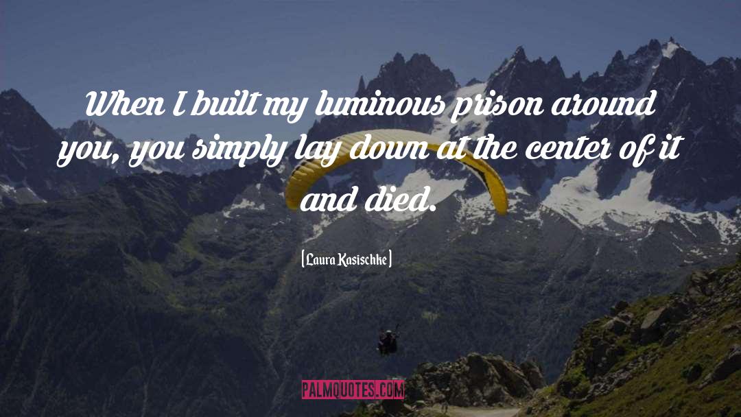 Laura Kasischke Quotes: When I built my luminous