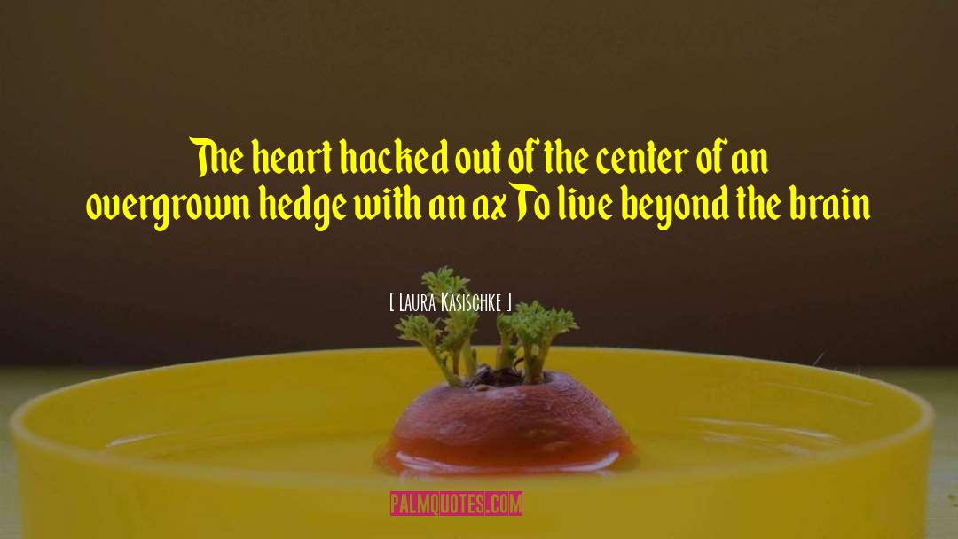 Laura Kasischke Quotes: The heart hacked out of