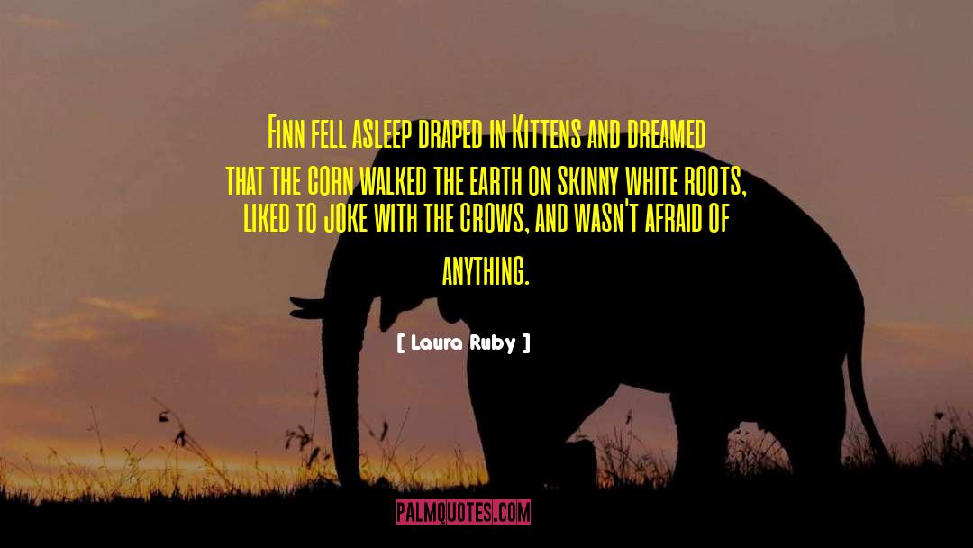 Laura Ruby Quotes: Finn fell asleep draped in