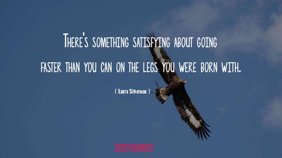 Laura Silverman Quotes: There's something satisfying about going