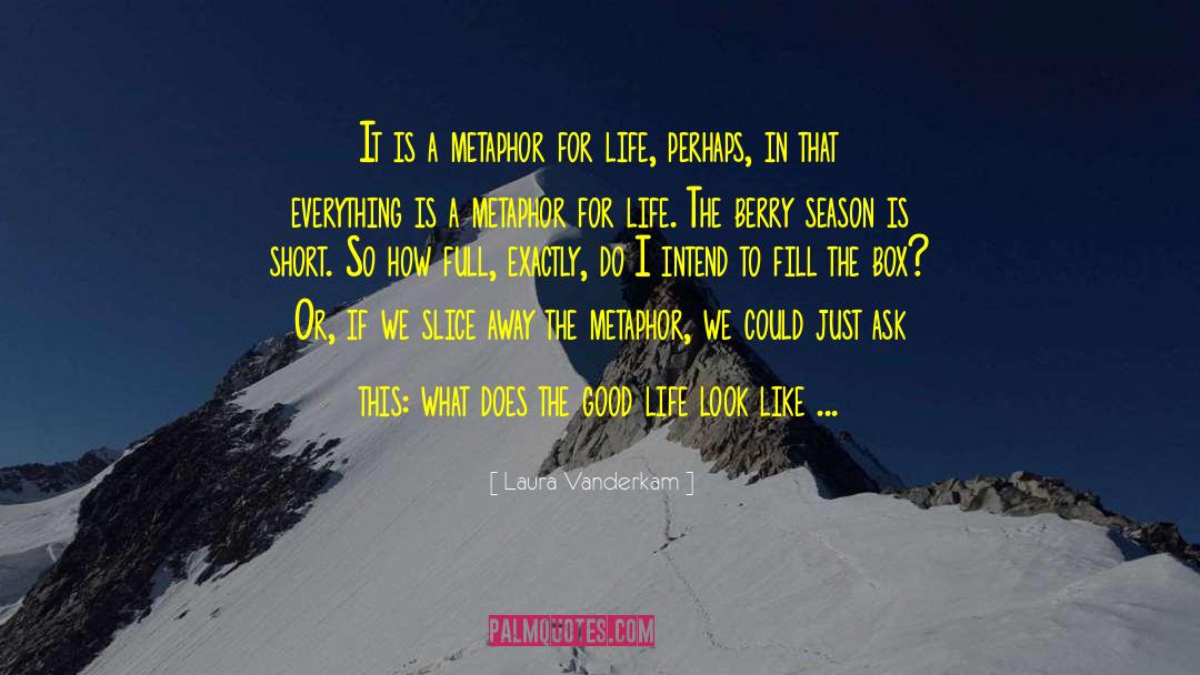 Laura Vanderkam Quotes: It is a metaphor for