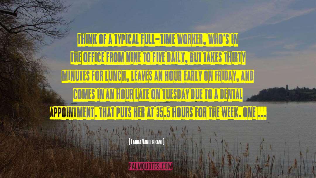 Laura Vanderkam Quotes: Think of a typical full-time