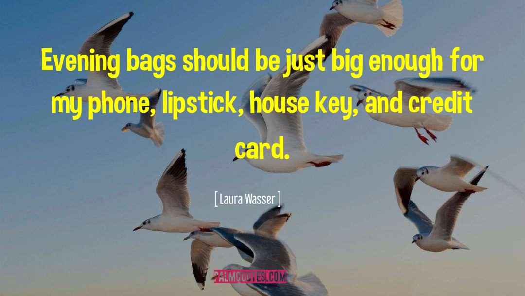 Laura Wasser Quotes: Evening bags should be just