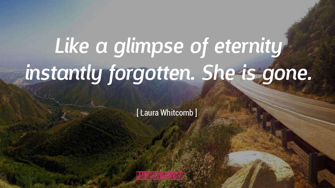 Laura Whitcomb Quotes: Like a glimpse of eternity