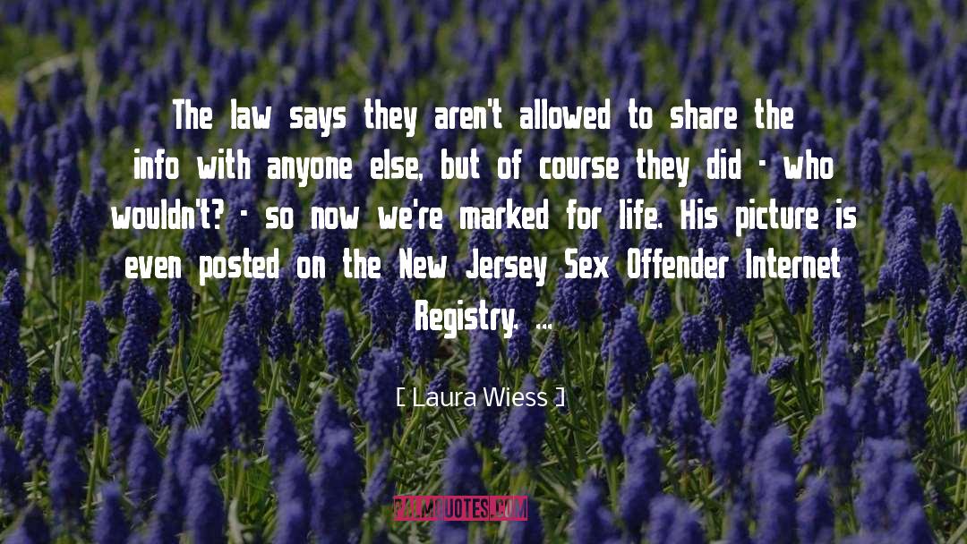 Laura Wiess Quotes: The law says they aren't