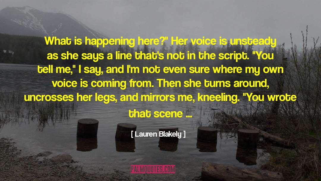 Lauren Blakely Quotes: What is happening here?