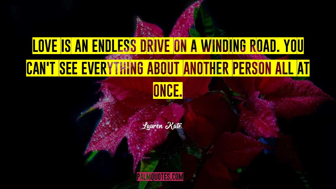 Lauren Kate Quotes: Love is an endless drive