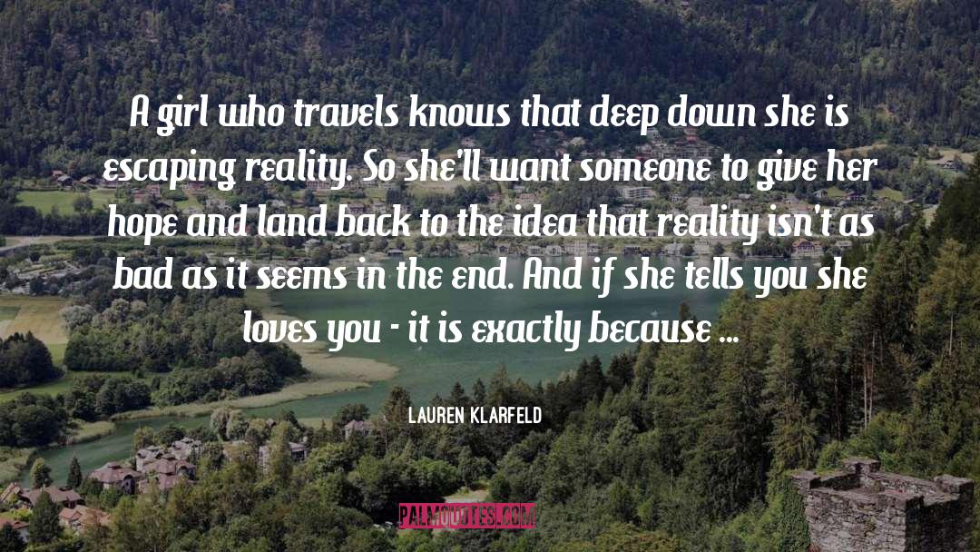 Lauren Klarfeld Quotes: A girl who travels knows