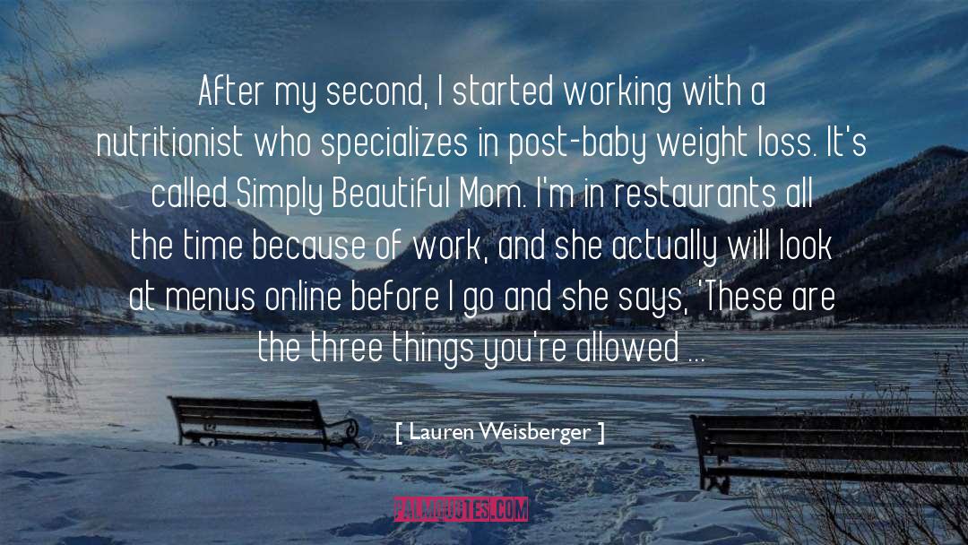 Lauren Weisberger Quotes: After my second, I started