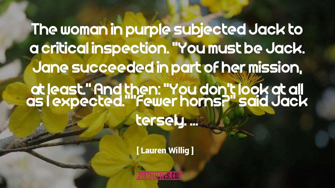 Lauren Willig Quotes: The woman in purple subjected