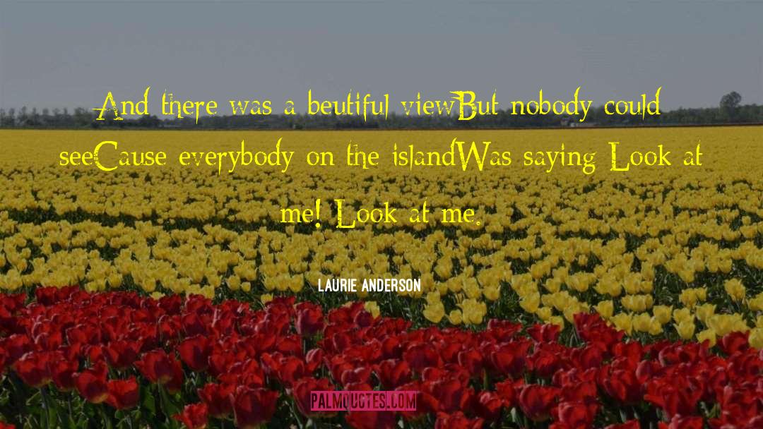 Laurie Anderson Quotes: And there was a beutiful