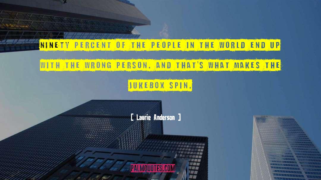 Laurie Anderson Quotes: Ninety percent of the people