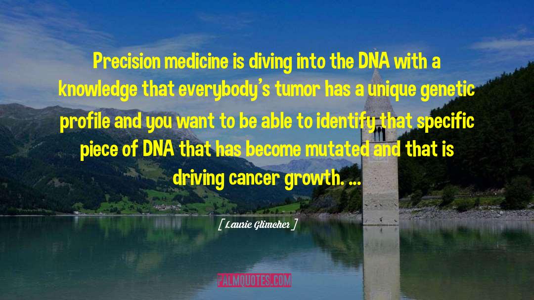 Laurie Glimcher Quotes: Precision medicine is diving into