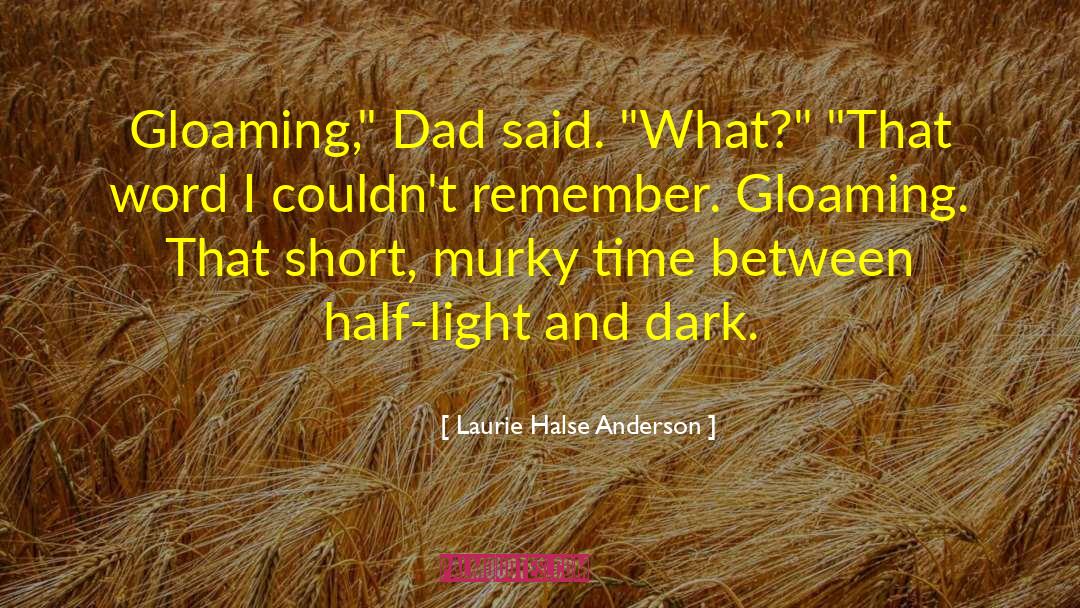 Laurie Halse Anderson Quotes: Gloaming,