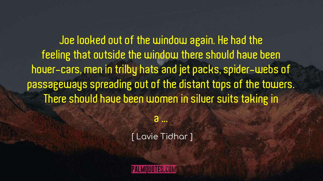 Lavie Tidhar Quotes: Joe looked out of the