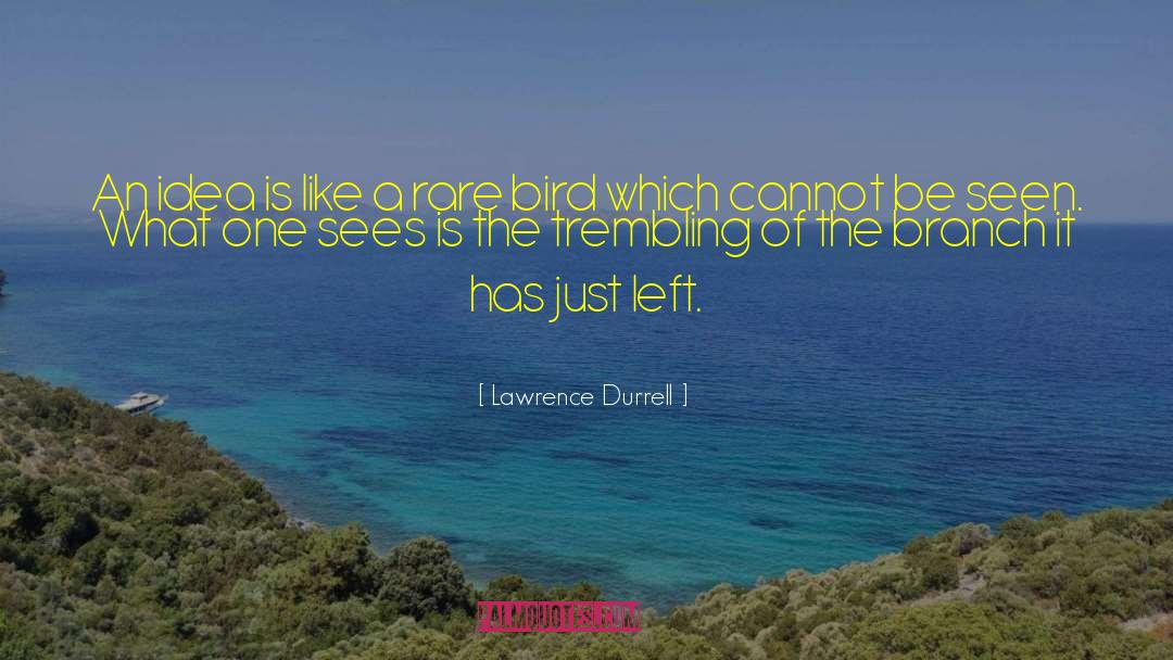 Lawrence Durrell Quotes: An idea is like a