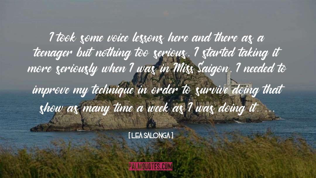 Lea Salonga Quotes: I took some voice lessons