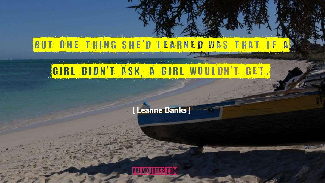 Leanne Banks Quotes: But one thing she'd learned