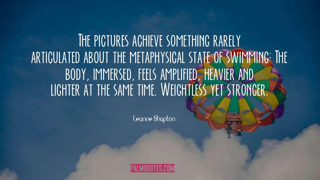 Leanne Shapton Quotes: The pictures achieve something rarely